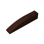 Brick Curved 6 x 1 #41762 - 308-Dark Brown