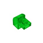 Brick Curved 1 x 2 x 1 1/3 with Curved Top #6091  - 48-Trans-Green