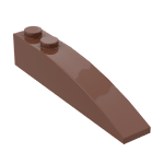 Brick Curved 6 x 1 #41762 - 192-Reddish Brown