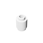 Brick Round 1 x 1 Open Stud #3062 - 1-White