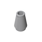 Nose Cone Small 1 x 1 #59900 - 194-Light Bluish Gray