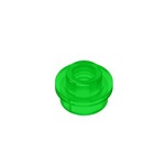 Plate, Round 1 x 1 with Open Stud #85861 - 48-Trans-Green