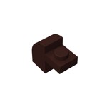 Brick Curved 1 x 2 x 1 1/3 with Curved Top #6091  - 308-Dark Brown