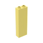 Brick 1 x 2 x 5 #2454 - 226-Bright Light Yellow