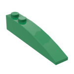 Brick Curved 6 x 1 #41762 - 28-Green