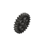 Technic, Gear 24 Tooth #3648  - 316-Titanium Metallic