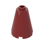 Cone 2 x 2 x 2 with Completely Open Stud #14918 - 154-Dark Red