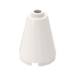 Cone 2 x 2 x 2 with Completely Open Stud #14918 - 1-White