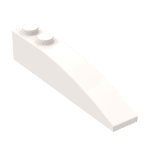 Brick Curved 6 x 1 #41762 - 1-White