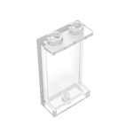 Panel 1 x 2 x 3 - Side Supports / Hollow Studs #87544  - 40-Trans-Clear