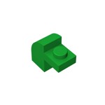 Brick Curved 1 x 2 x 1 1/3 with Curved Top #6091  - 28-Green