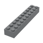 Brick 2 x 10 #3006 - 199-Dark Bluish Gray