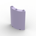 Panel 4 x 4 x 6 Quarter Cylinder #30562  - 325-Lavender