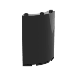 Panel 4 x 4 x 6 Quarter Cylinder #30562  - 26-Black