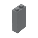 Brick 1 x 2 x 3 #22886 - 199-Dark Bluish Gray