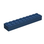 Brick 2 x 10 #3006 - 140-Dark Blue