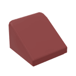 Slope 30 1 x 1 x 2/3 (Cheese Slope) #50746 - 154-Dark Red