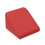 Slope 30 1 x 1 x 2/3 (Cheese Slope) #50746 - 21-Red