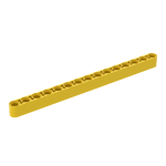 Technic Beam 1 x 15 Thick #32278  - 24-Yellow