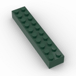 Brick 2 x 10 #3006 - 141-Dark Green