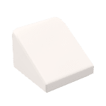 Slope 30 1 x 1 x 2/3 (Cheese Slope) #50746 - 1-White