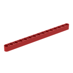 Technic Beam 1 x 15 Thick #32278  - 21-Red