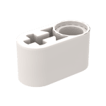 Technic Beam 1 x 2 Thick with Pin Hole and Axle Hole #60483  - 1-White