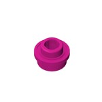 Plate, Round 1 x 1 with Open Stud #85861 - 124-Magenta