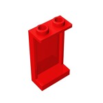Panel 1 x 2 x 3 - Side Supports / Hollow Studs #87544  - 21-Red