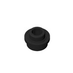 Plate, Round 1 x 1 with Open Stud #85861 - 26-Black