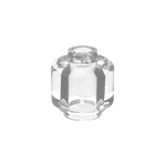 Minifig Head Plain #3626 - 40-Trans-Clear