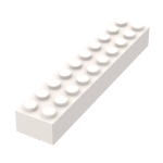 Brick 2 x 10 #3006 - 1-White