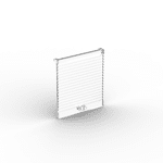 Door 1 x 4 x 4 Lift #6155  - 40-Trans-Clear