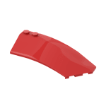 Wedge Curved 8 x 3 x 2 Open Right #41749  - 21-Red