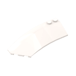 Wedge Curved 8 x 3 x 2 Open Left - Plain #41750  - 1-White