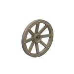 Wheel Wagon Large 33mm D. (Undetermined Hole Type) #4489 - 138-Dark Tan