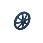 Wheel Wagon Large 33mm D. (Undetermined Hole Type) #4489 - 140-Dark Blue