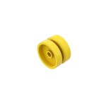Wheel 18mm D. x 12mm With Axle Hole And Stud, Solid Brake Rotor Lines #18976 - 24-Yellow