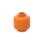 Minifig Head Plain #3626 - 106-Orange