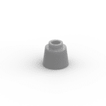 Cone 1.17 x 1.17 x 2/3 (Fez) #85975 - 315-Flat Silver
