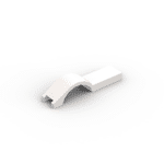 Wheel Arch, Mudguard 1 x 4 1/2 #50947 - 1-White