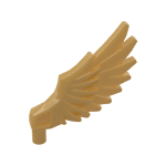 Animal / Creature Body Part, Wing Feathered #11100  - 297-Pearl Gold