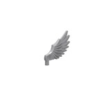 Animal / Creature Body Part, Wing Feathered #11100  - 194-Light Bluish Gray