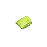 Slope, Curved 2 x 2 with 3 Side Ports Recessed #44675 - 119-Lime