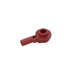 Bar 1L Plate Round 1 x 1 with Hollow Stud and Horizontal #32828 - 154-Dark Red