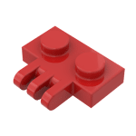 Hinge Plate 1 x 2 with 3 Fingers On Side #2452 - 21-Red