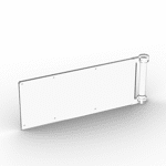 Flag 7 x 3 with Rod #30292 - 40-Trans-Clear