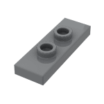 Plate Special 1 x 3 with 2 Studs with Groove and Inside Stud Holder (Jumper) #34103  - 199-Dark Bluish Gray