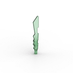 Weapon Sword with Jagged Edges #11439 - 48-Trans-Green