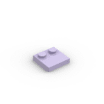 Plate Special 2 x 2 with Only 2 studs #33909  - 325-Lavender